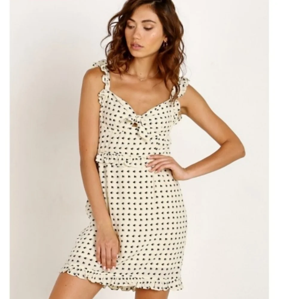 For Love and Lemons Sweetheart Mini Dress in Cream - Picture 7 of 12